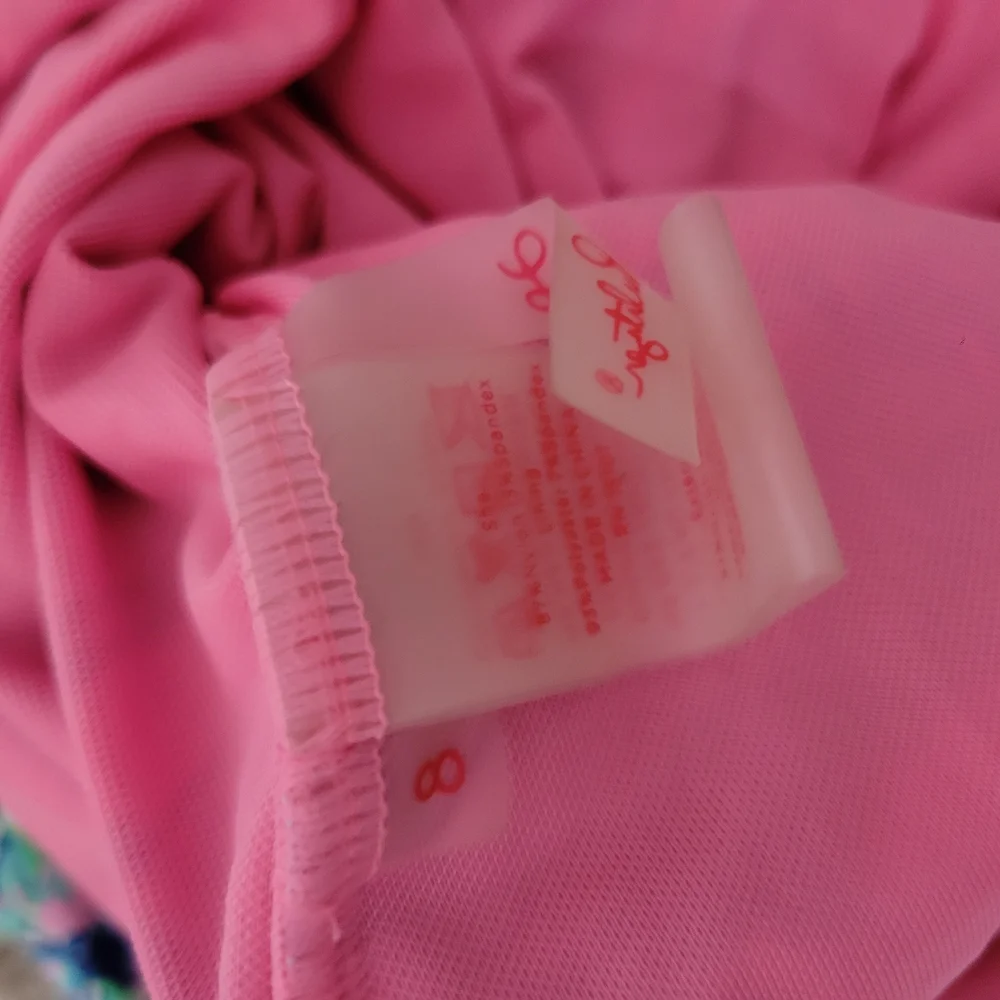 Lilly Pulitzer Pink and Blue Swimsuit - Picture 5 of 7